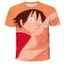 YB1 ONE PIECE Áo Thun Anime Luffy Chopper Ace Tay Ngắn Áo Tee Unisex Áo Plus Kích Thước BY1