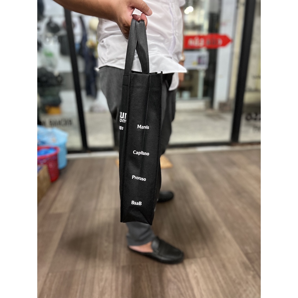 5 cái Túi vải đựng giày khổ 30cm x 25cm x 10cm