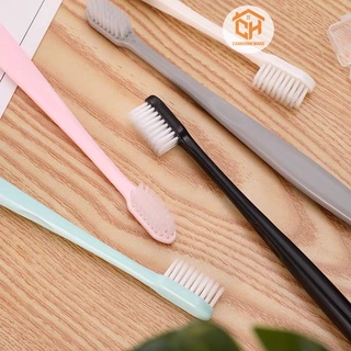 Set 10 Bàn Chải Đánh Răng Mềm Màu Pastel Nhỏ Gọn Phong Cách Hàn Quốc Cam Homeware