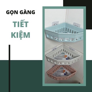 kệ nhà tắm  dán tường việt nhật,kệ góc tam giác treo tường