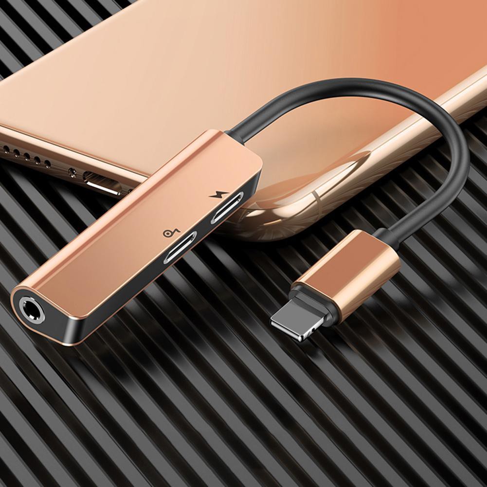 Ảnh Bộ chuyển cổng ip sang Dual ip + Audio AUX 3.5mm Baseus L52 cho iP, hỗ trợ đàm thoại 4