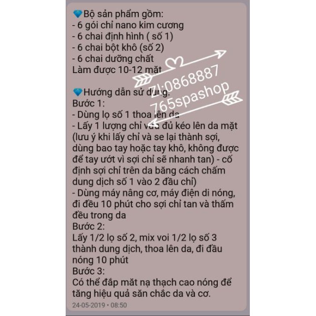 Cấy chỉ kim cương nâng cơ trẻ hóa da