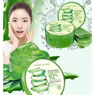 Gel Dưỡng da thảo dược lô hội Welcos Aloevera Moisture Real Soothing Gel 300g