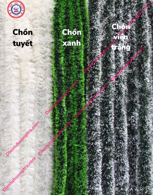 Dây đuôi chồn PHỦ TUYẾT trang trí noel dài 1,5m [dientuhuongtra]