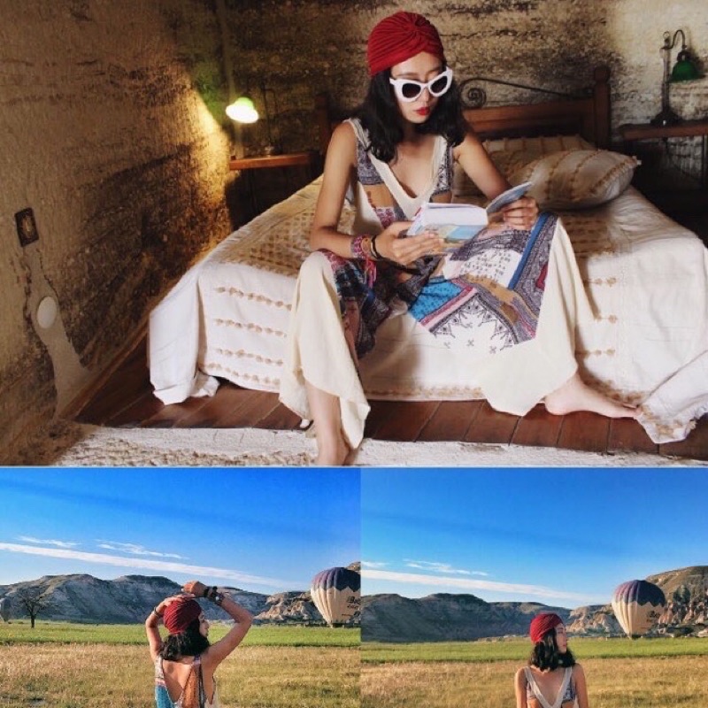 Turban (khăn đội đầu)/ Nón Boho - Thời Trang Nữ vintage Sẵn Sll
