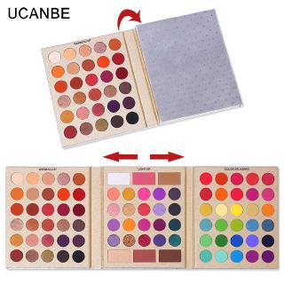 UCANBE Pretty All Set Eyeshadow Palette Bộ quà tặng ngày lễ Pro 86 màu Bộ trang điểm Matte Shimmer Eye Shadow Highlighters Contour Blush Powder All In One Pallet trang điểm