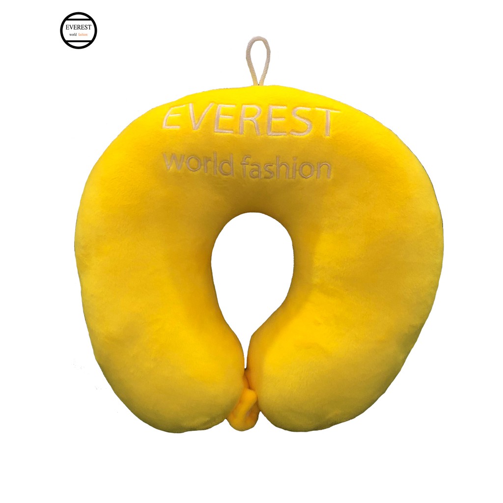 Gối kê đầu chữ U màu vàng thời trang Everest