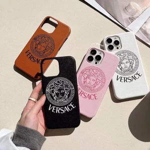 Ốp điện thoại da Versace thương hiệu sang trọng cho iphone 15 Pro Max 14 Pro Max 13 Pro Max i13 13pro 11ProMax i11 iX Xs XR Xs Max 7plus 8plus 12Pro 12 Pro Max Ốp lưng bảo vệ