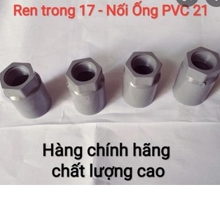 10 cái [ 10 cái ]Đầu chuyển đổi ren trong 17mm ra ống PVC 21- ren 17-27mm, nối ren 21 - 21 pvc Hệ thống phun mưa