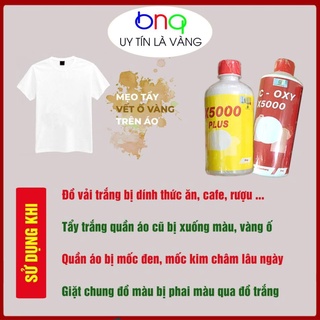 Thuốc tẩy, nước tẩy trắng, tẩy mốc, vết ố quần áo, chăn ga... - Tẩy trắng quần áo X5000