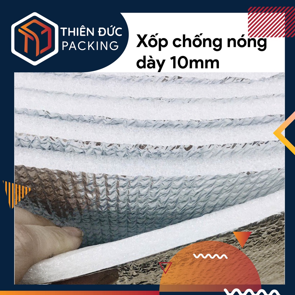 Xốp cách nhiệt chống nóng, sốp bạc dày 30mm, 20mm, 10mm, 5mm, 3mm, 2mm khổ 1m chiều dài cắt tùy ý
