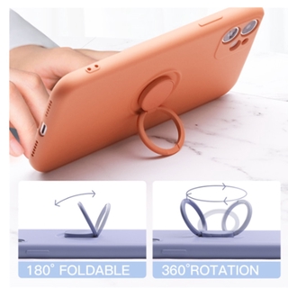 Iphone 11 12 13 14 15 Pro Max 12 13 mini Silicone Nhẫn Giá Đỡ Chân Đế Ốp Lưng Điện Thoại Dây Mềm