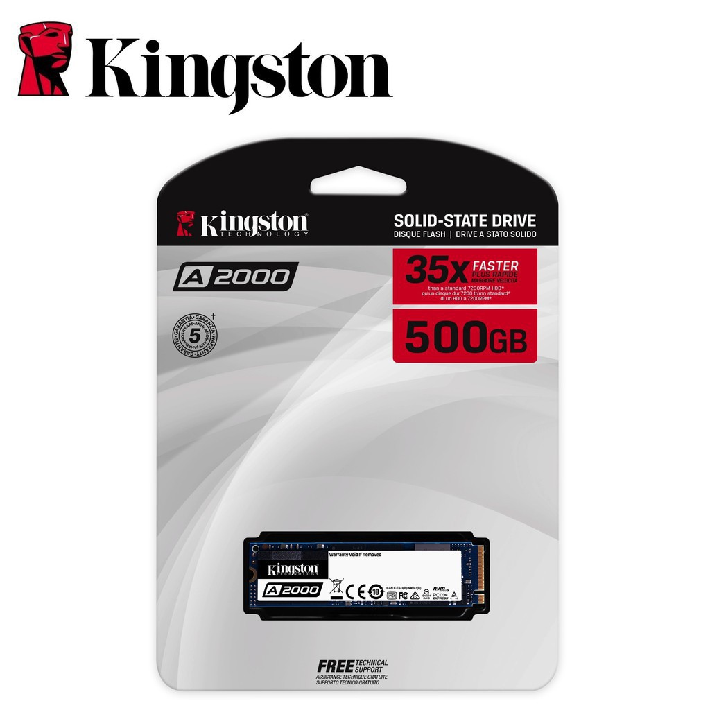 Ổ cứng SSD Kingston A2000 NVMe PCIe Gen x4 250GB/ 500G/ 1TB