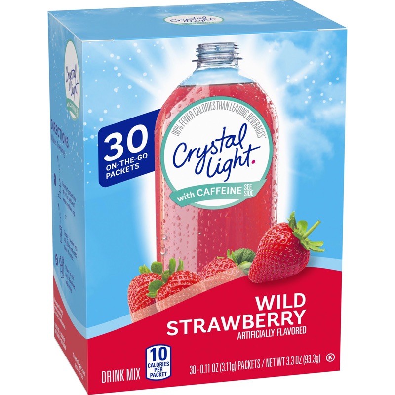 Bột pha nước trái cây Crystal Light (1gói) không đường ăn kiêng  keto/das/lowcarb/gymers