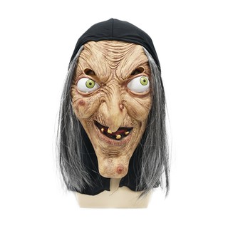 Mặt nạ phù thủy đáng sợ cho bữa tiệc Halloween Mặt nạ ma bí ngô Mũ Cosplay Yan Mặt nạ trang trí tiệc gia đình