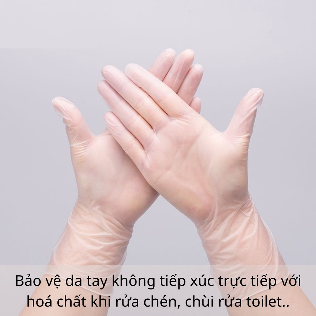 Hộp 100 găng tay cao su Tpe Victoria Bay làm bếp siêu dai