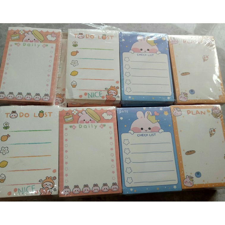 Giấy nhớ - giấy Note - Check List nhiều tờ, nhiều mẫu cute dễ thương ...