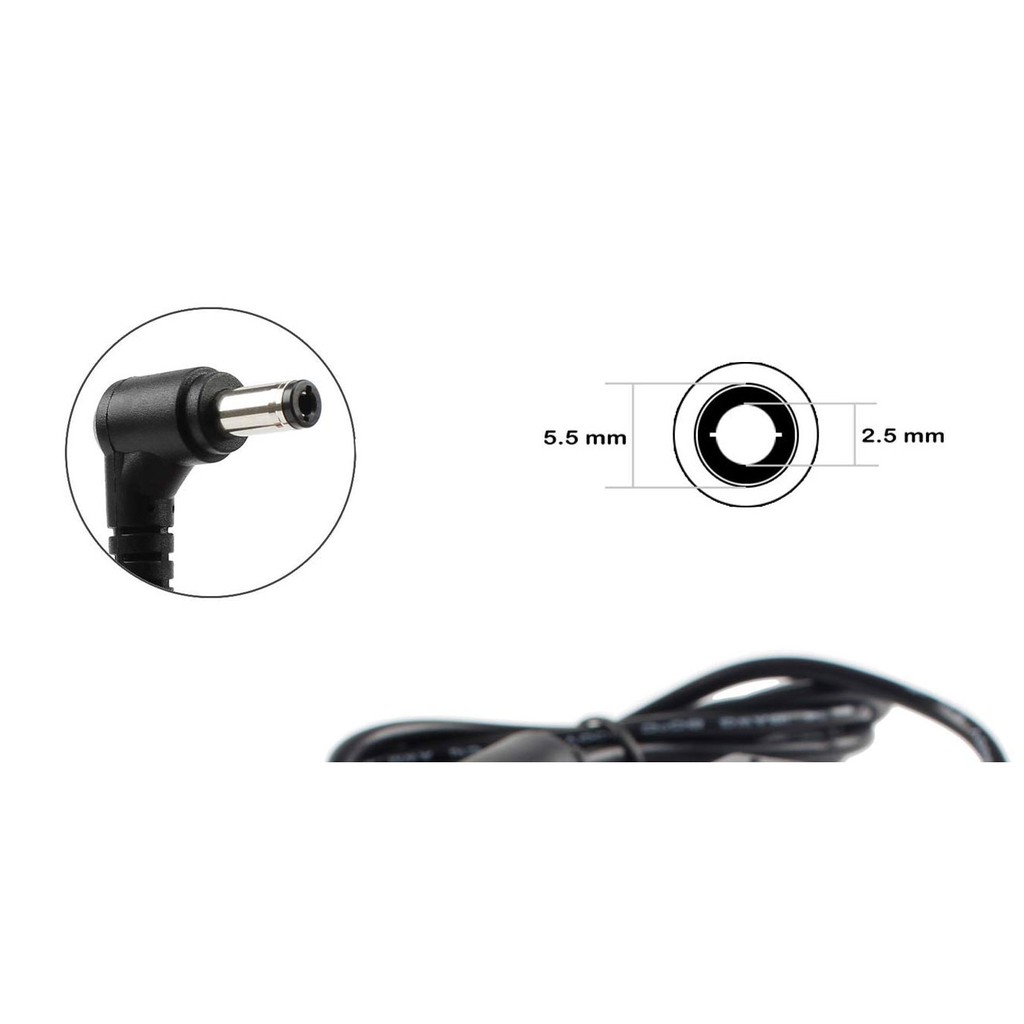 Sạc Laptop Toshiba 19V-3.42A - Zin