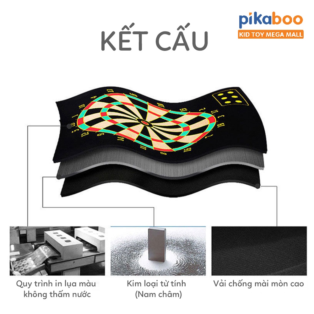Ảnh Đồ chơi thể thao cho bé Pikaboo bộ phi tiêu đầu phẳng dẹt an toàn cho bé vận động khoẻ mạnh mỗi ngày 3