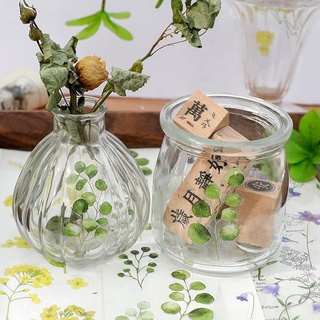 6 Bảng sticker trong suốt hình hoa lá trang trí, QNshop nguyên liệu handmade