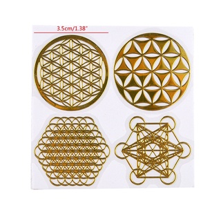 7 Chakra  Copper Energy Tower Orgonite Stickers DIY Pyramid Epoxy Resin Material