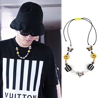 Vòng cổ/ Vòng tay hình đầu lâu/ bướm/ mặt cười đính ngọc trai giả thời trang hiphop Hàn Quốc cho nam nữ