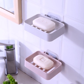 Khay đựng xà bông dính tường 0463, kệ xà phòng có rãnh thoát nước tiện dụng