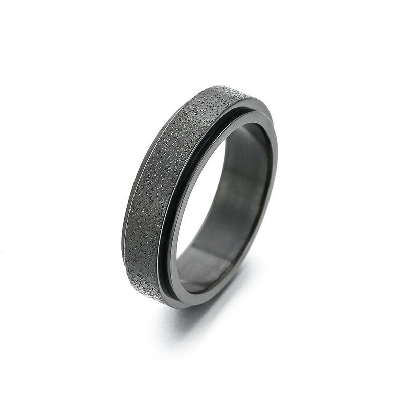 Nhẫn Nam Màu Bạc Đen Xích Ren Ring Đẹp Cao Cấp - Nhẫn Chất liệu Titan Không Gỉ - Ren Ring - Horizon