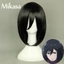 YB1 Tấn Công Titan - Mikasa · Ackerman Tóc Giả Cosplay Tóc Ngắn Thẳng Tóc Đen Anime Trang Phục Tóc Giả Hallow