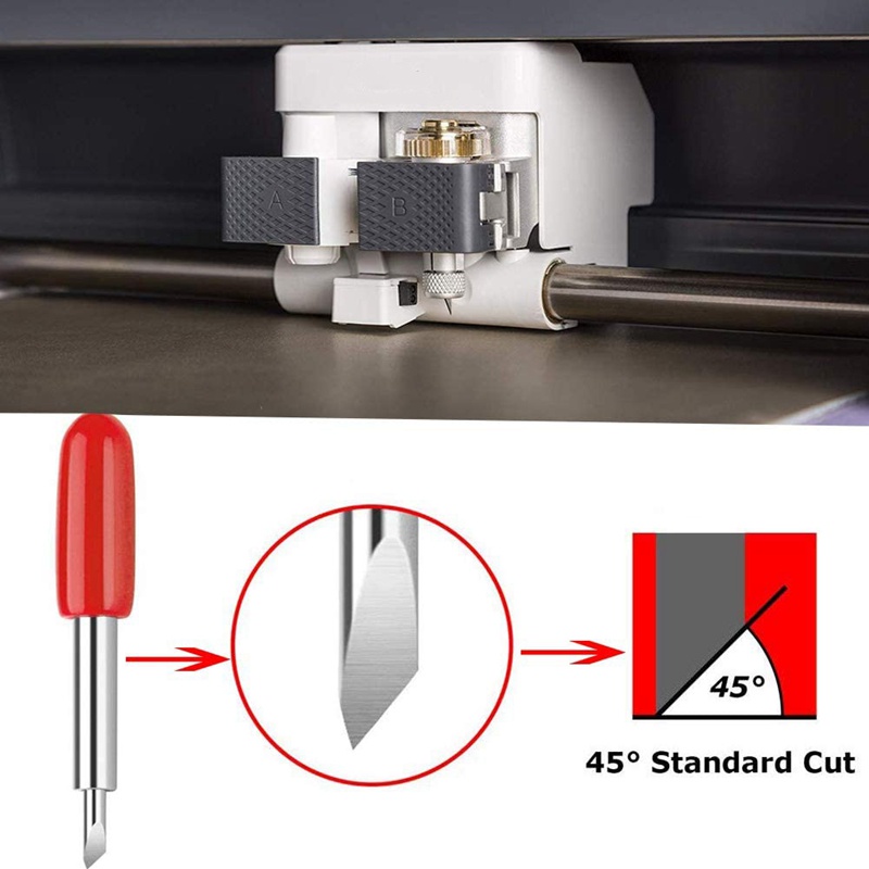 💖Bộ 40 Lưỡi Dao Cắt 45 Độ Thay Thế Tương Thích Với Máy Cắt Cricut