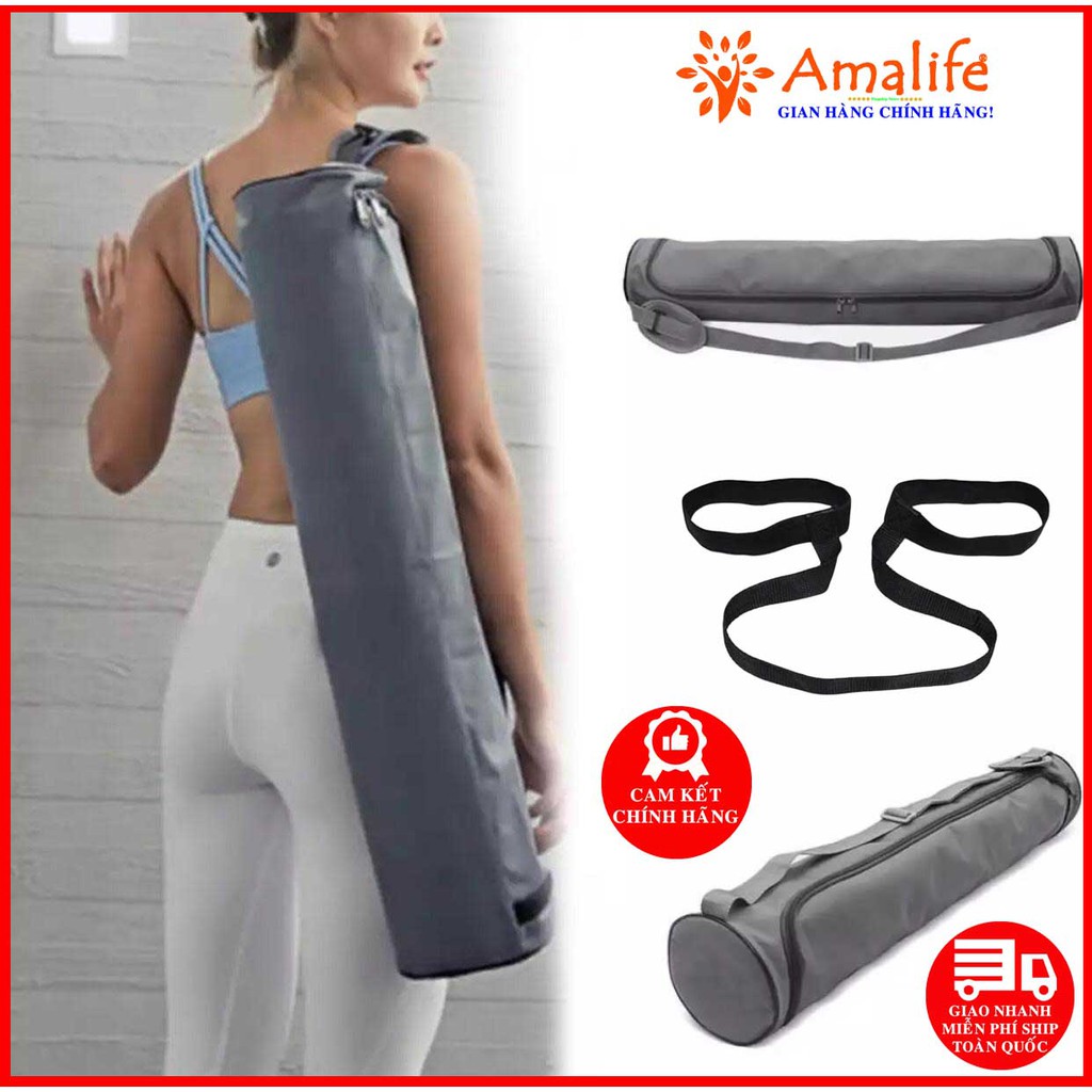 Ảnh Túi Đựng Thảm Tập Yoga PU TPE 6mm Cao Cấp Tặng Kèm Dây Buộc Thảm Tập Yoga Chuyên Dụng - Chính Hãng Amalife 1