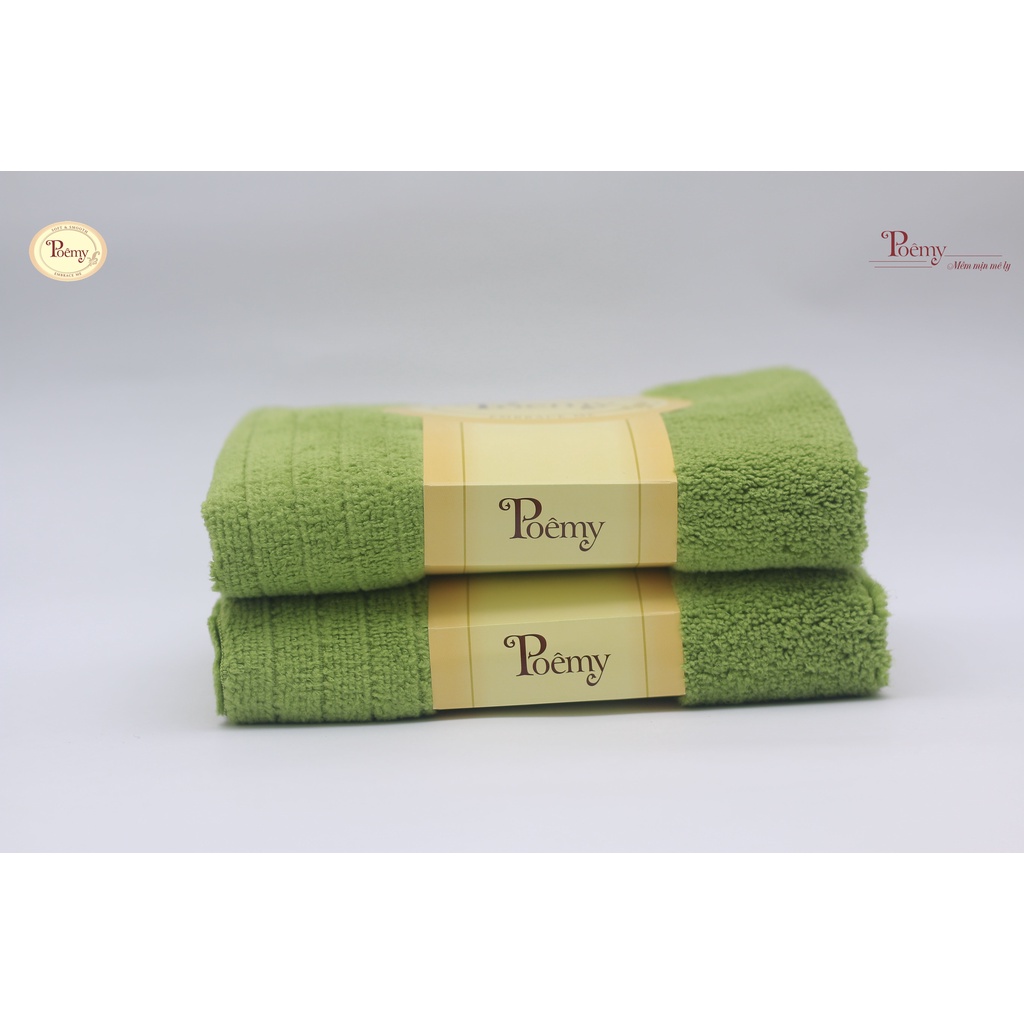 Ảnh Khăn tắm Poêmy mầu xanh Olive KT36x78cm-73x136cm 1