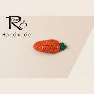 Kẹp tóc cà rốt cho nữ và bé gái 5.5cm |Cặp tóc xinh |Shop Rô Handmade