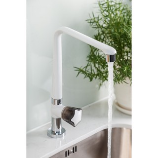 Vòi rửa chén âm chậu WATERTEC màu trắng than WT007N nhựa ABS Malaysia