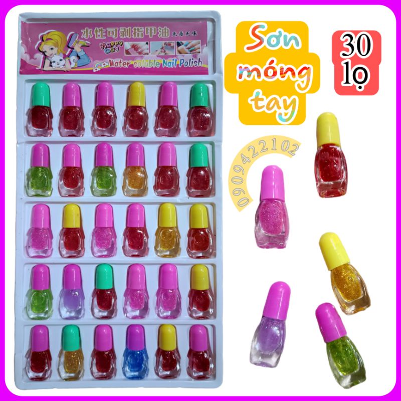 Combo 2 lọ nhũ gel sơn móng tay mini màu sắc an toàn cho bé