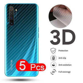 5 cái Realme 13 12 11 11 10 9 9i 8 7 7i 6 6i 6s 5 5i 5s 3 Pro Plus Q 4g 5g Mô hình sợi carbon Mờ lưng Phim dán phía sau Phim bảo vệ mềm