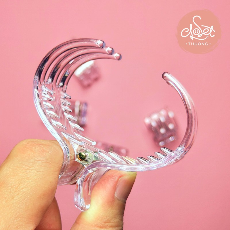 Kẹp tóc càng cua 3 răng 5 răng tạo xoăn nhẹ phong cách Hàn Quốc