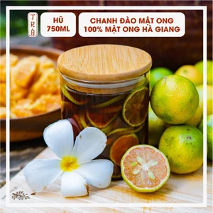 Chanh Đào Ngâm 100% Mật Ong Rừng Hà Giang - Hũ 750ML