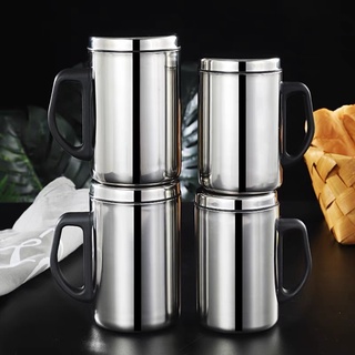 LY GIỮ NHIỆT NÓNG LẠNH 2 LỚP INOX C309-500ML INOX 304 - Ly giữ nhiệt uống cà phê, trà có tay cầm