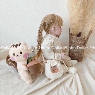 Túi tỏi bình an cho bé chất liệu len và coton hàng loại 1, sắc nét, nhiều hình ngộ nghĩnh Dollar Minho