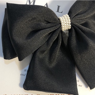 Cặp tóc nơ lụa cặp tóc nữ tính phối hạt trai Chồi accessories phong cách thời trang Hàn Quốc - Y106