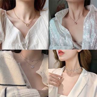 (MỚI) Vòng cổ đính ngọc trai nhân tạo phong cách Hàn Quốc