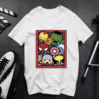 [SOS] Áo thun unisex nam nữ hình chibi biệt đội siêu anh hùng vải mịn mát co dãn tốt nhiều mẫu mã từ AnBinhShop