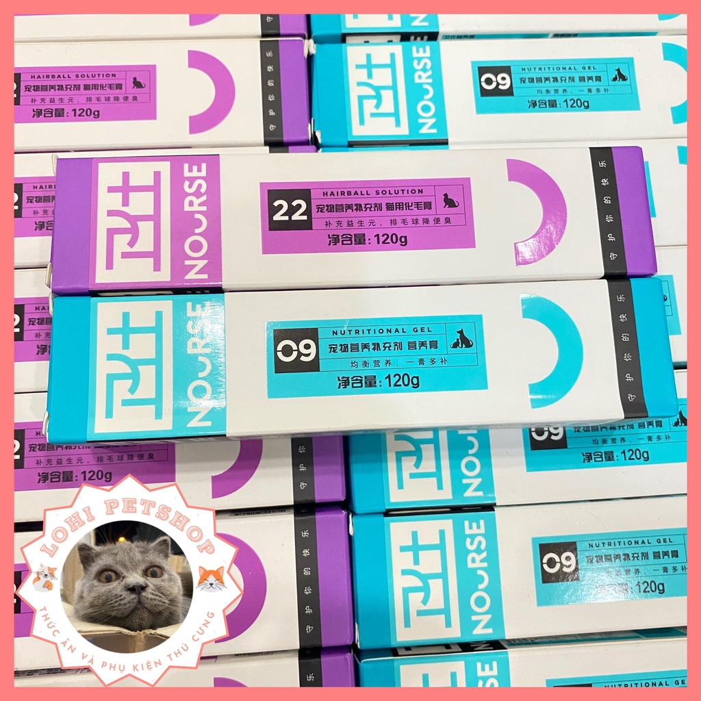 Gel dinh dưỡng tiêu búi lông Nourse 22 & bổ dung dinh dưỡng vitamin ...