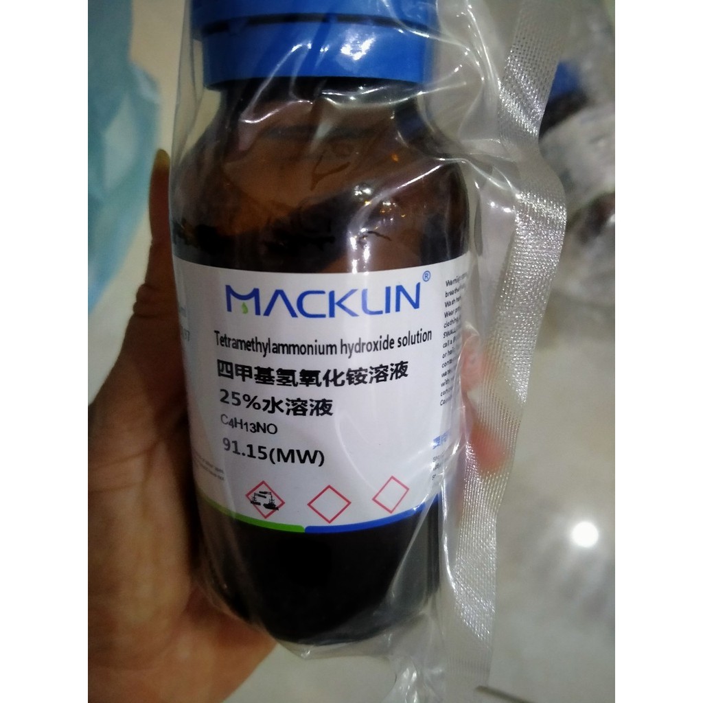 Hóa Chất Tetramethylammonium Hydroxide 25 C4h13no Lọ 100ml Cas 75 59 2 Shopee Việt Nam 6843