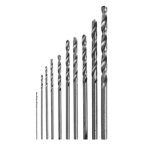 Set 10 mũi khoan hss làm bằng thép trắng 0.5-3mm dành cho máy khoan điện