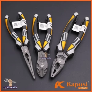 Kìm điện, kìm cắt, kìm nhọn công nghiệp Kapusi thép cao cấp CR-V siêu bền