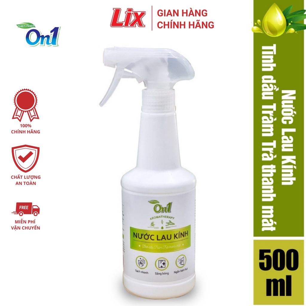 Ảnh Nước lau kính On1 500 ml N6601, Vệ sinh sạch bụi bẩn, cặn bám lâu ngày vách kính, gương nhà tắm, cửa sổ đa năng 2