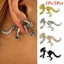 NKSFX 1 Cái / 2 Đôi Bông Tai Khủng Long Khủng Long Tyrannosaurus Trang Sức Rồng