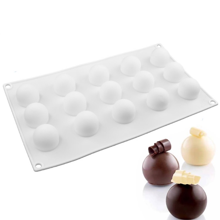 Khuôn silicon 15 ngăn làm bánh đa năng tiện dụng DIY